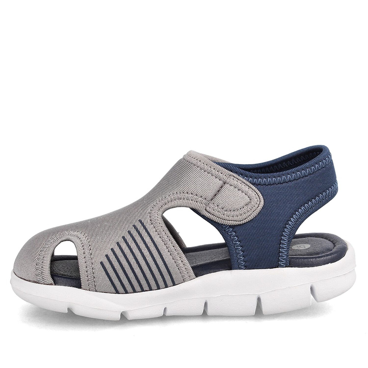 Sandalia Ni&ntilde;o Bubblegummers Bentley Gris-azul image number 1.0