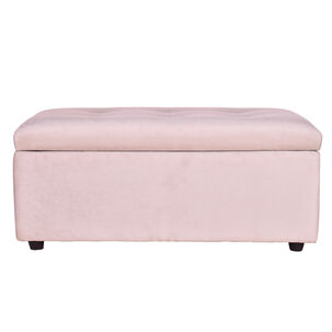 Banqueta Baul Felpa Beige 95x50x45