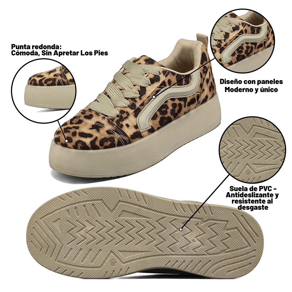 Zapatilla Casual Plataforma Mujer Weide Lt215 image number 9.0