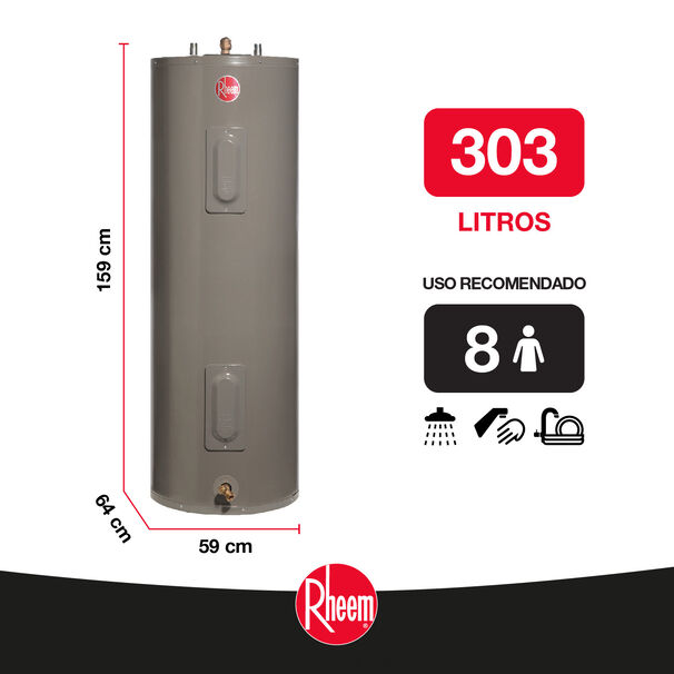 Termo El&eacute;ctrico De Piso 303 Litros 220v Rheem
