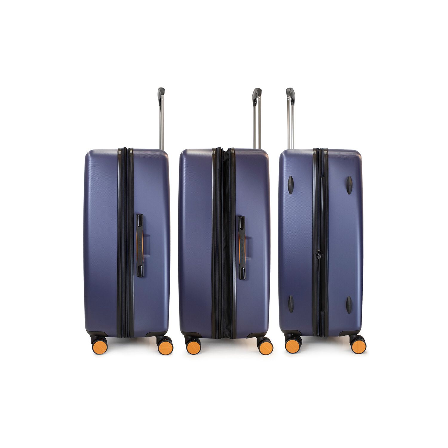 Pack 2 Maletas Cabina S 10k + L 23k Marsella Azul Con Naranjo Penguin image number 6.0