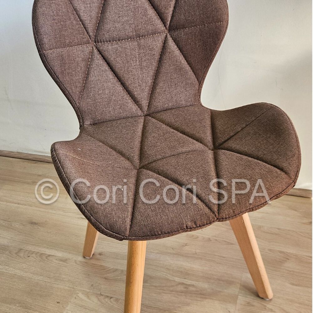 Silla Mariposa Wood Lino Cafe image number 0.0