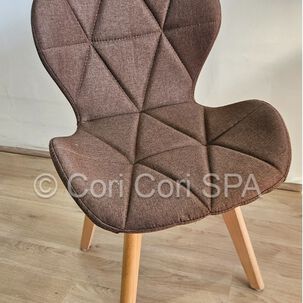 Silla Mariposa Wood Lino Cafe