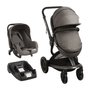 Coche Cuna Travel System Bebesit Quantum Gris