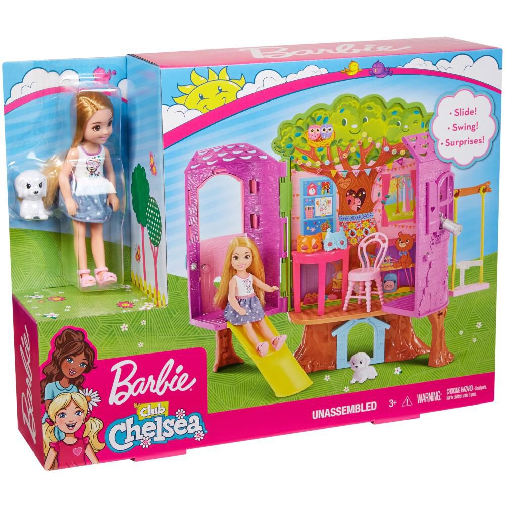 Muñeca Barbie Chelsea Casa Del Árbol image number 3.0