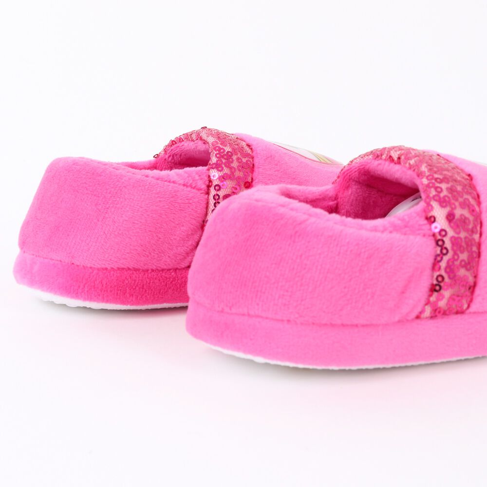 Pantufla Ni&ntilde;a Lentejuelas Logo Rosado Barbie image number 2.0