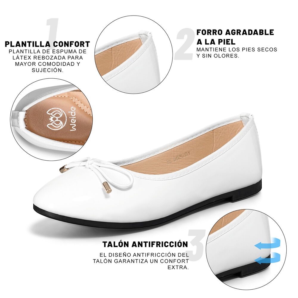 Ballerina Casual Charol Mujer Elegante Weide You506 image number 7.0