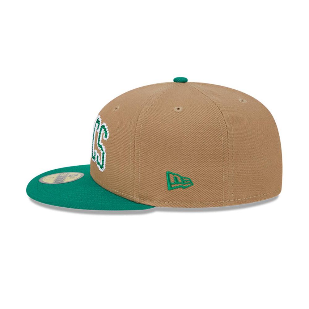 Gorra 59fifty Boston Celtics Nba 8-bit Wordmark Beige image number 3.0