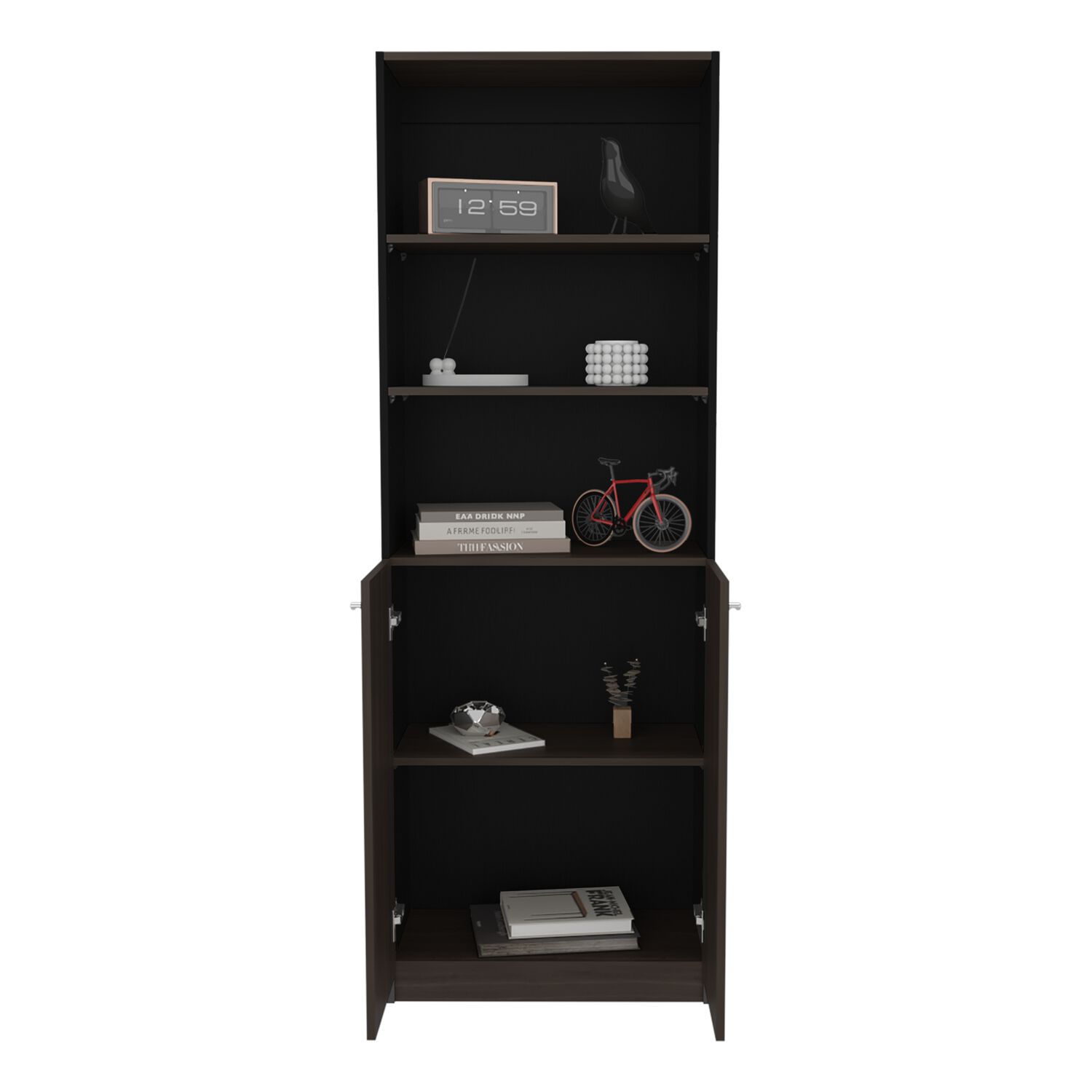 Estante Organizador De Libros 2 Puertas 180,6x62,8x29,9 Cm image number 4.0