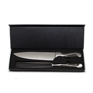Set Parrillero Wayu Black Edition Cuchillo Con Pincho Premium