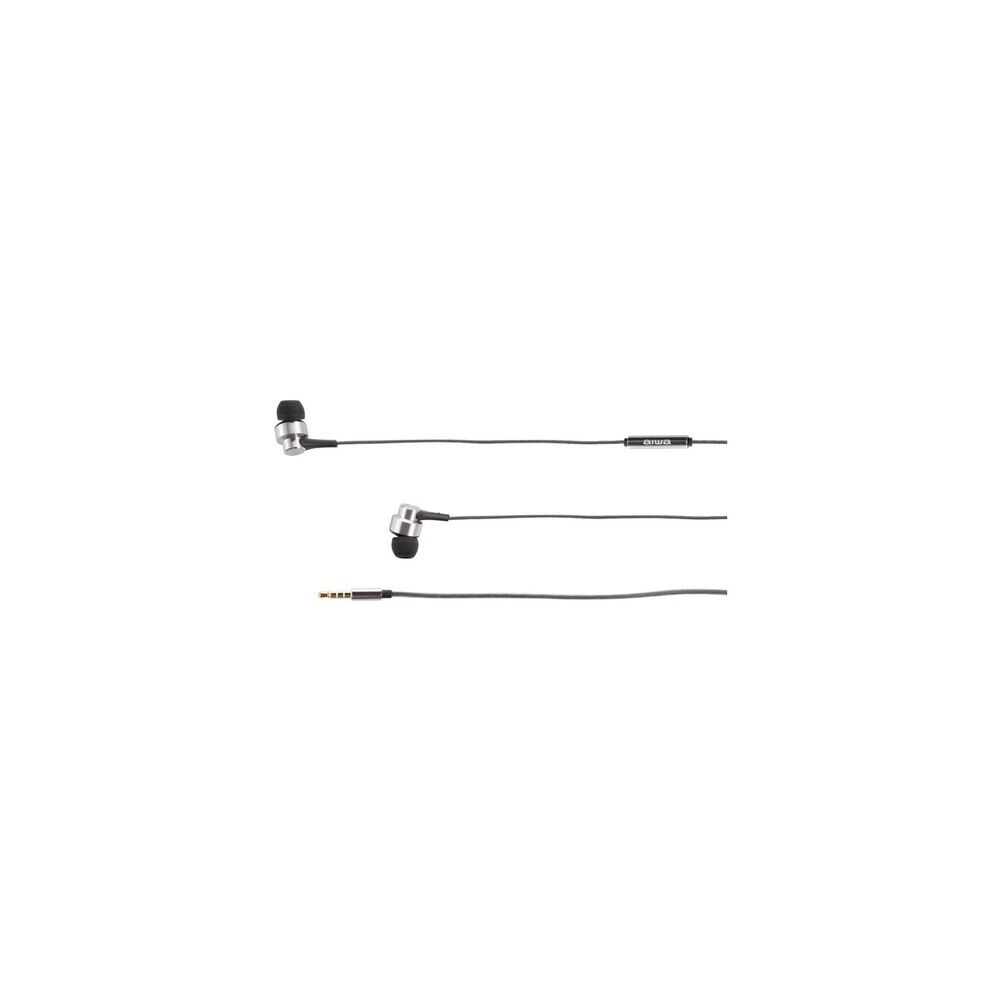 Aud&iacute;fonos Manos Libre Aiwa 1 Negro Con Cable / Microfono Vc image number 0.0