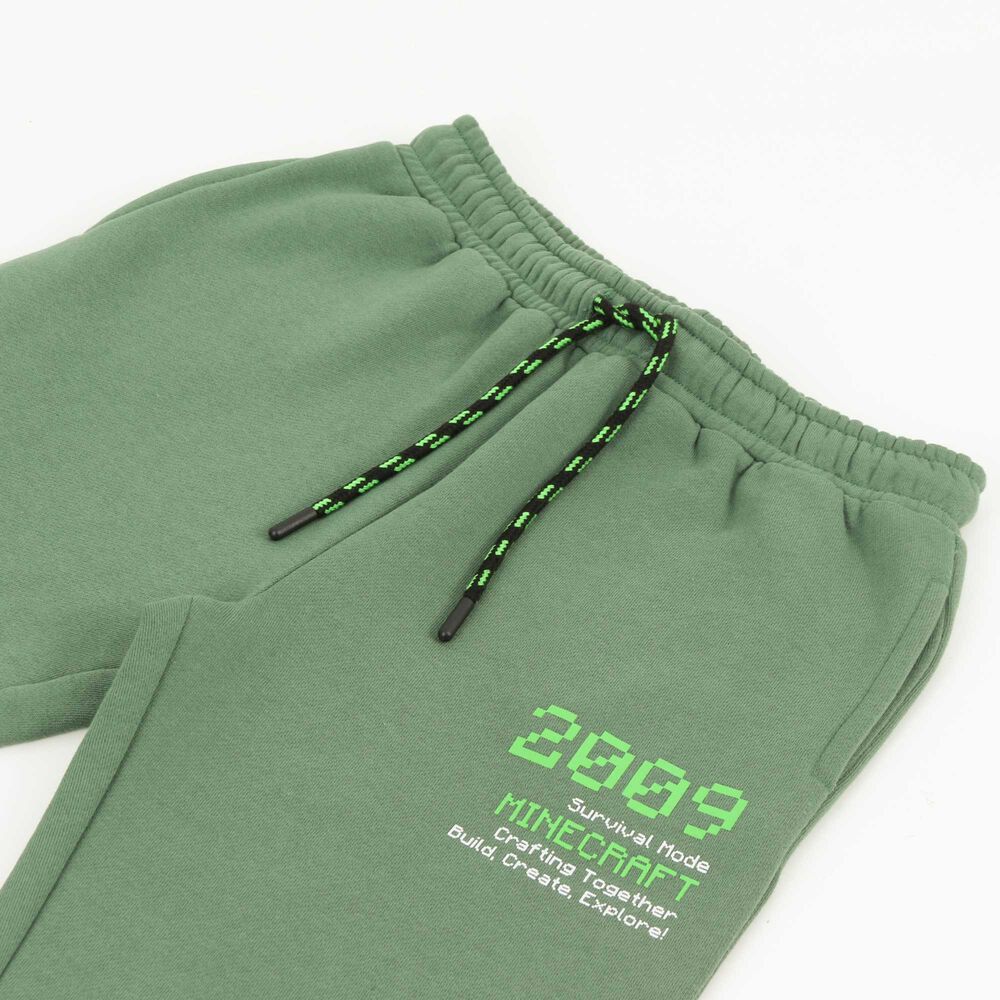 Pantal&oacute;n De Buzo Ni&ntilde;o Cargo Verde Minecraft image number 2.0