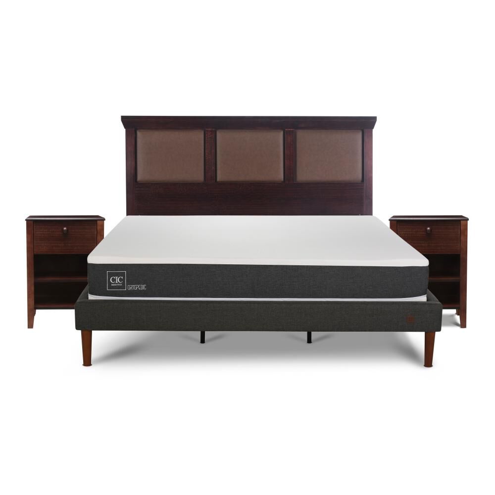 Cama Europea Cic New Ortopedic / King / Base Normal + Set De Maderas image number 0.0