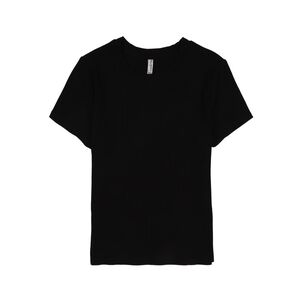 Polera Cropo B&aacute;sica Rib Manga Corta Cuello Redondo Mujer Freedom