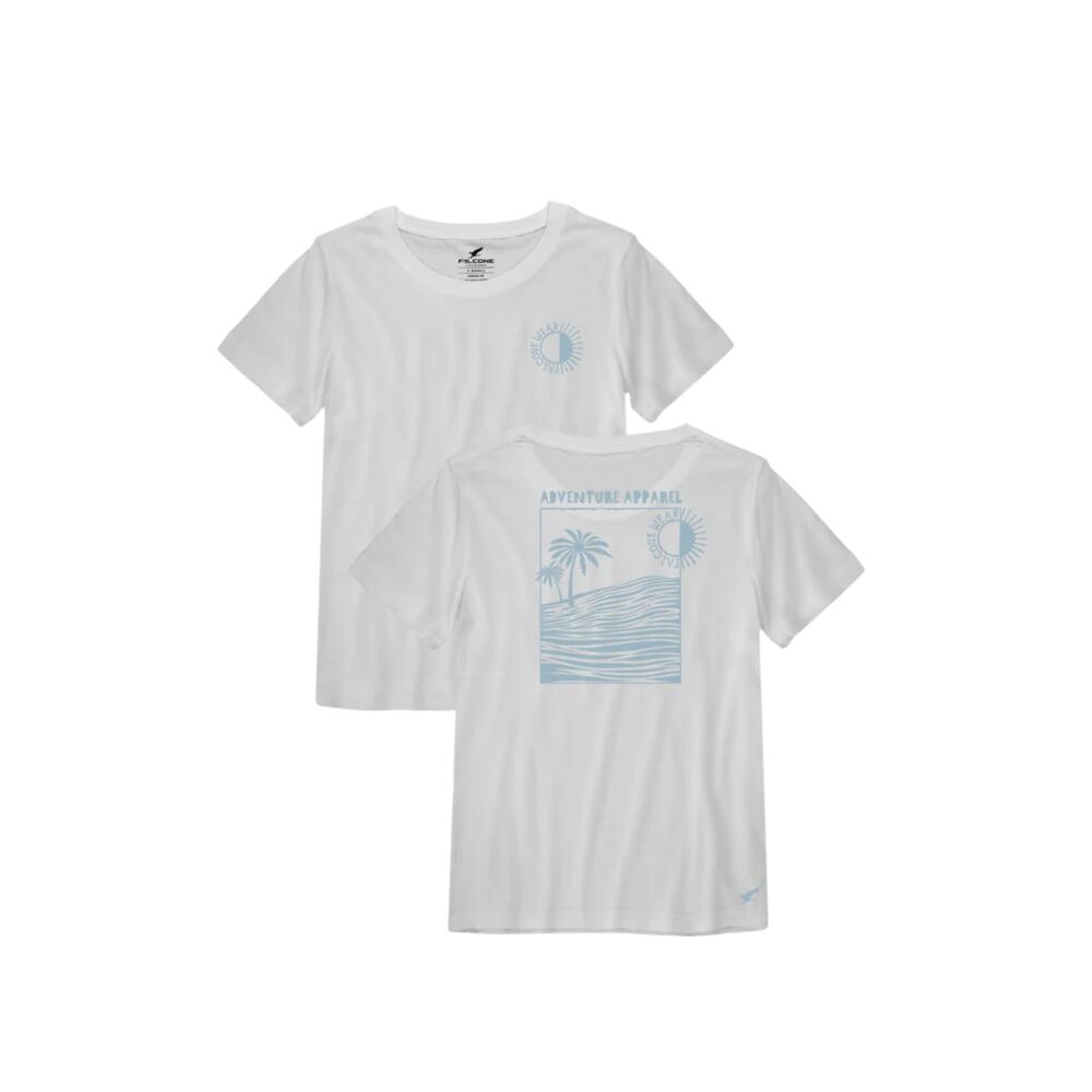 Polera Org&aacute;nica Sunset Blanco Mujer Falcone image number 2.0