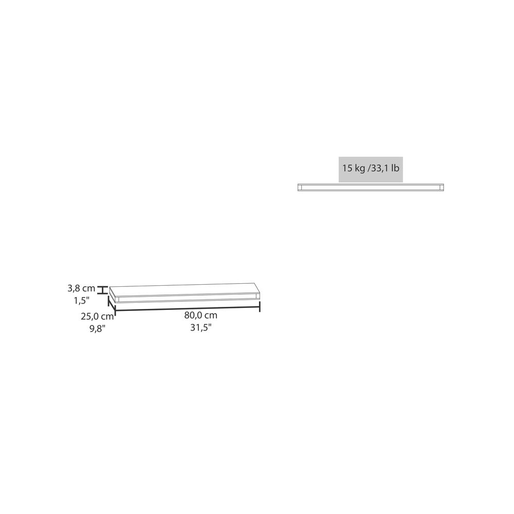 Repisa Flotante 80x25x3,8 Cm Fm-041 image number 6.0