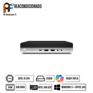 Computador Hp 800 G4 Mini Essential Windows 11 - Office365 Reacondicionado