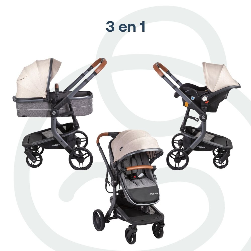 Coche Cuna Travel System Taurus Beige image number 6.0