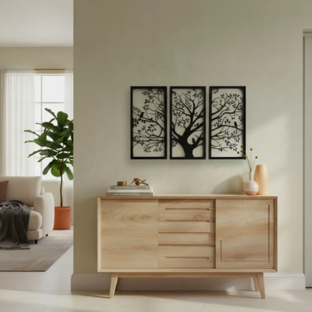 Cuadro Decorativo Tríptico Árbol De La Vida image number 0.0