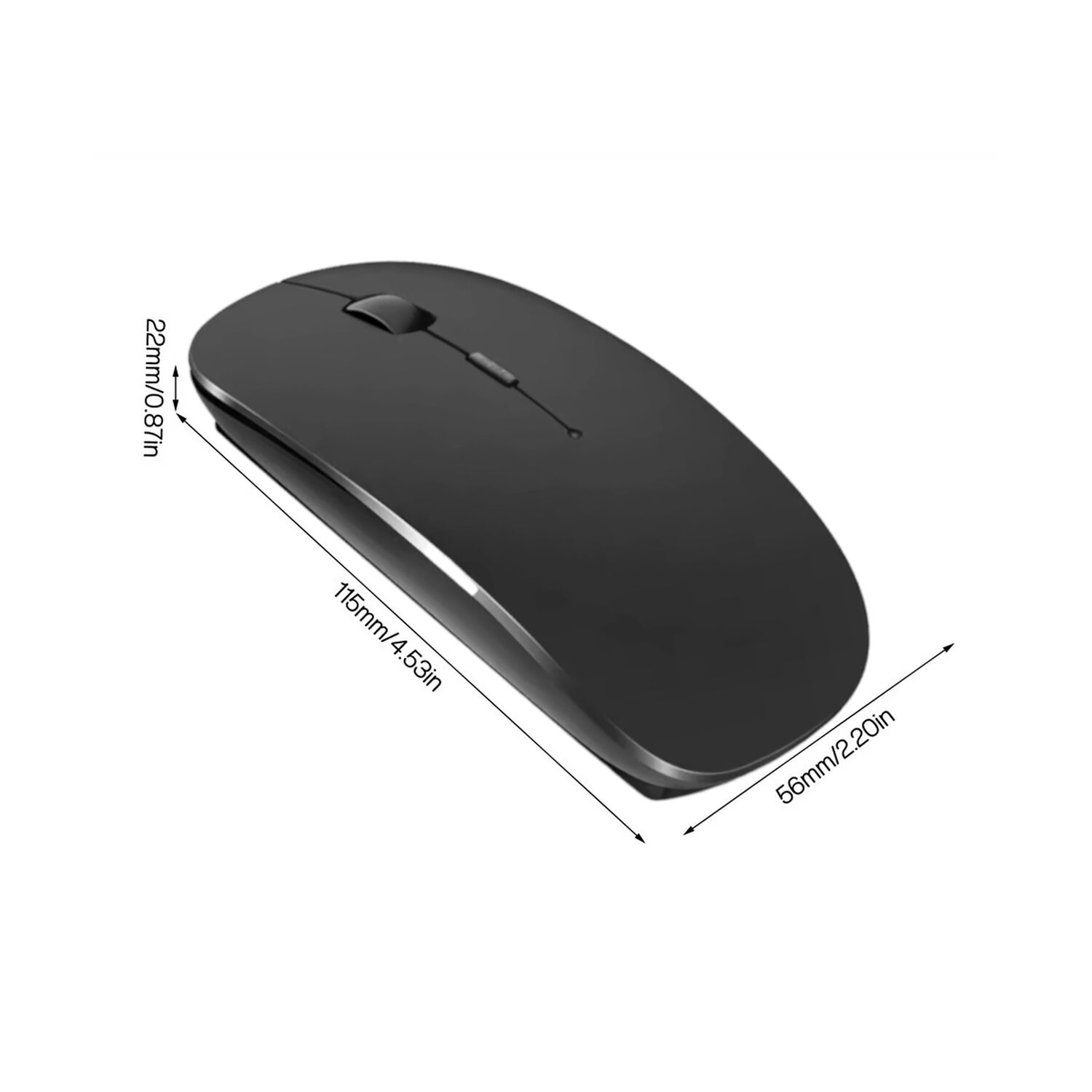 Mouse Optico Inal&aacute;mbrico Slim Dpi Ajustable image number 1.0