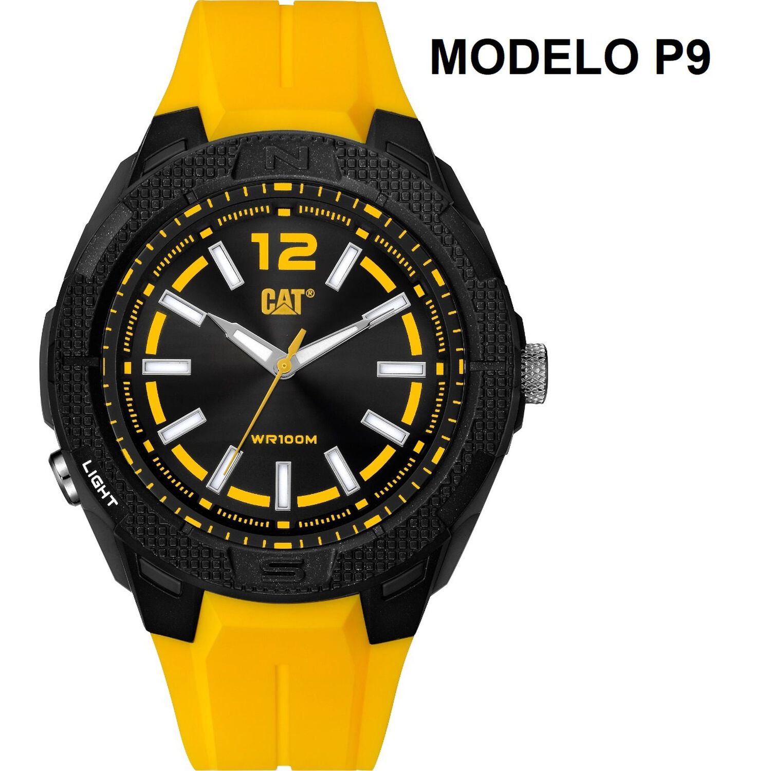 Correa Pulsera Cat Hombre P9-27 Amarillo image number 2.0