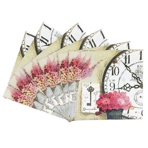 Pack 4 Paquetes De Servilletas Diseño Rosa