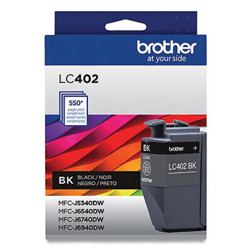 Cartucho De Tinta Brother Lc402bks 550 P&aacute;ginas Negro image number 2.0