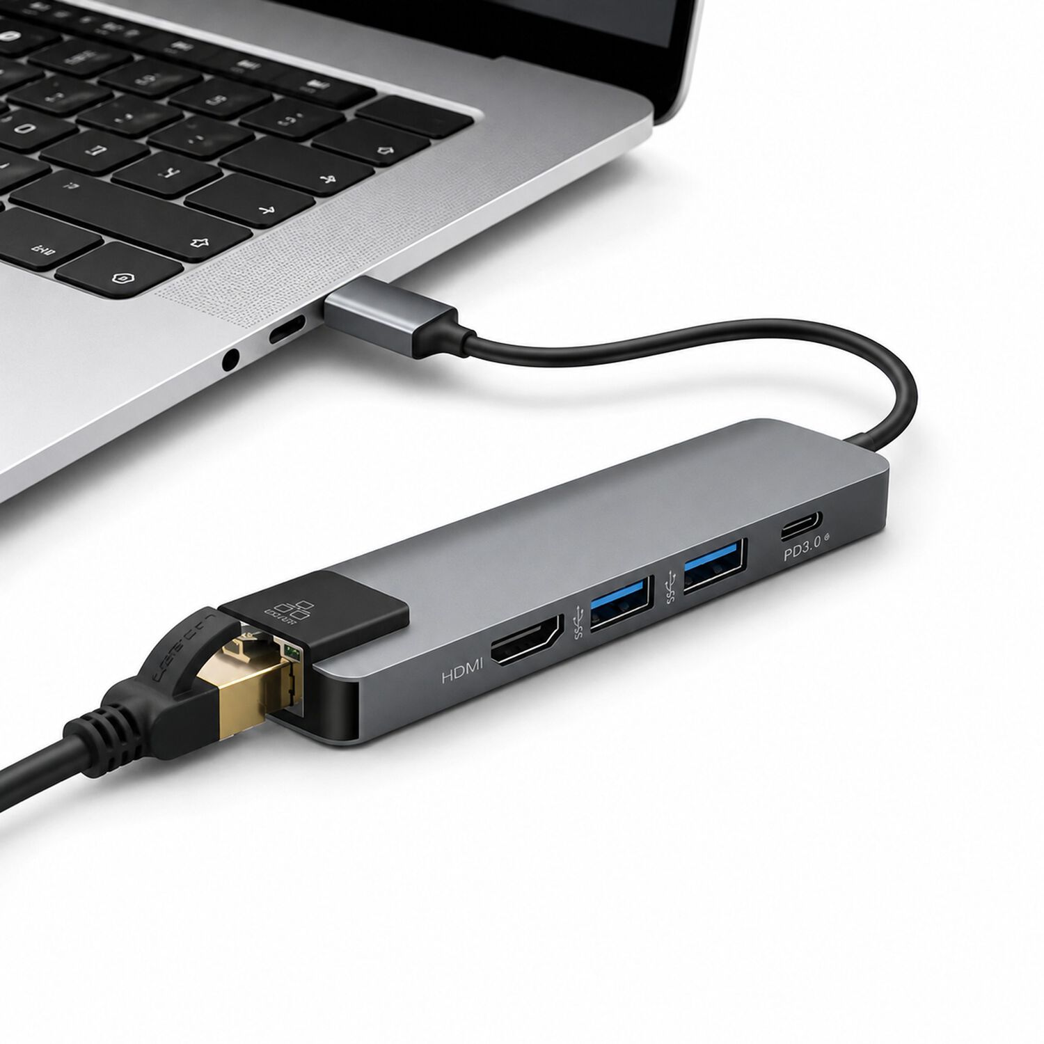Docking Station Type-c 100w + Hdmi 4k+ Ethernet+ Hub Usb 3.0 image number 4.0