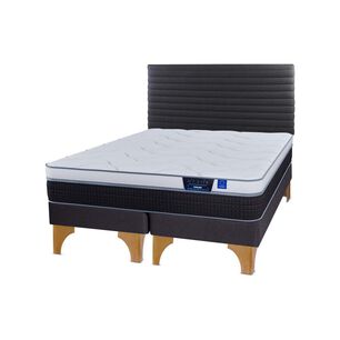 Cama Europea Flex Nexus / 2 Plazas / Base Dividida + Respaldo