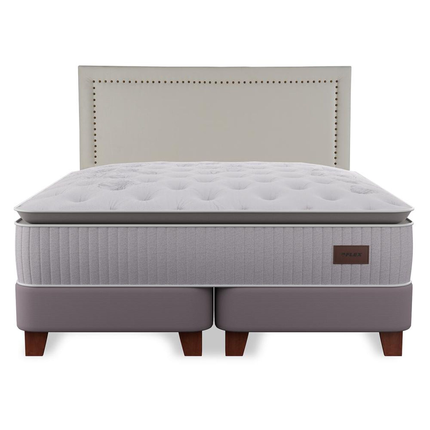 Cama Europea Flex Heritage / King / Base Dividida + Respaldo image number 1.0