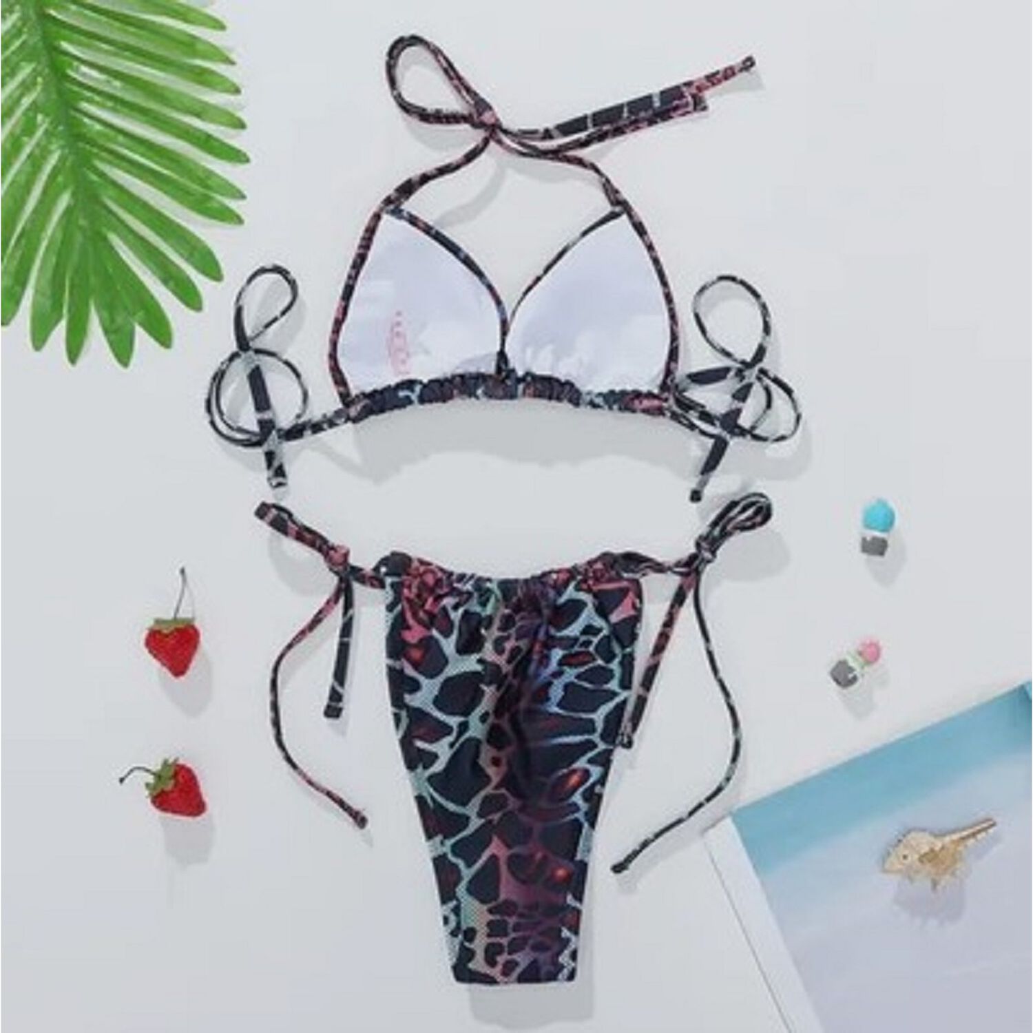 Traje Ba&ntilde;o Bikini Corte Alto Leopardo 3 Pzas Brasile&ntilde;o image number 2.0