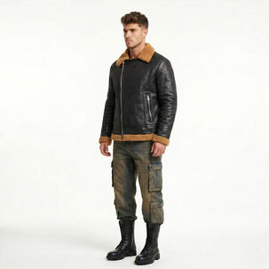 Chaqueta Aviadora Hombre Ecocuero Hombre Stephano