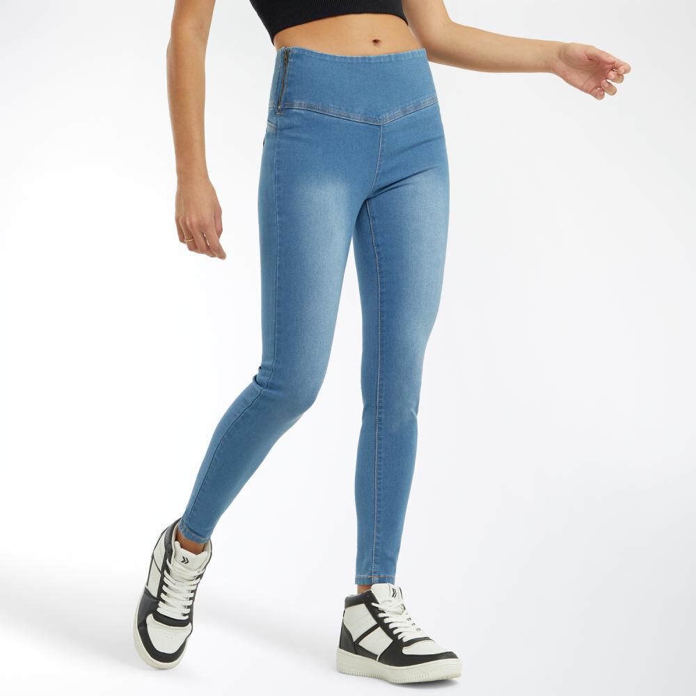 Jeggins Pretina Alta Super Skinny Mujer Freedom image number 2.0