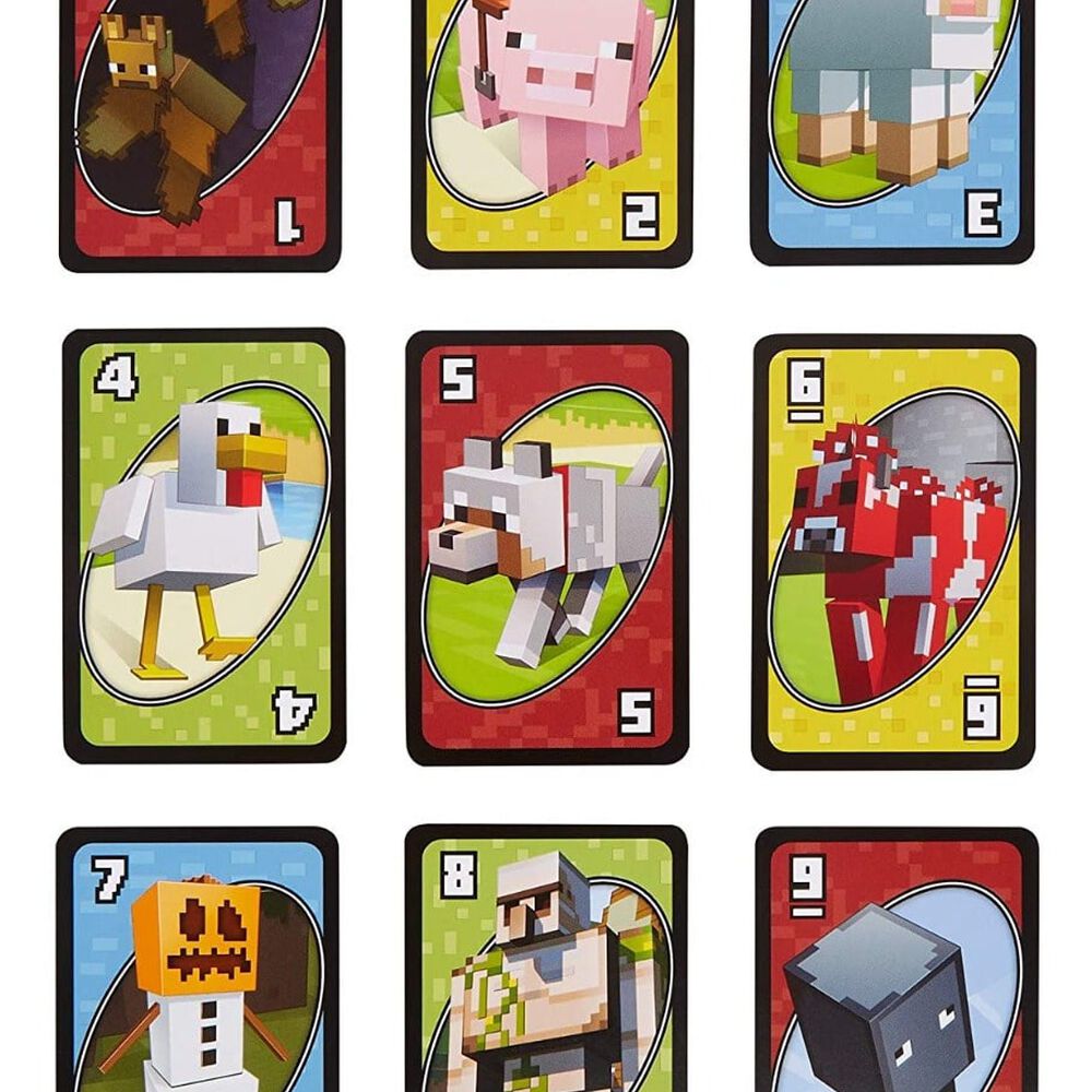 Cartas Uno Minecraft - Mattel image number 1.0