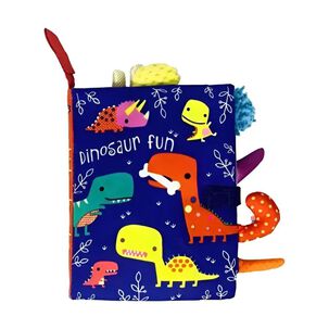 Libro Sensorial De Tela Para Beb&eacute;s Estimulaci&oacute;n Temprana Dinosaurios