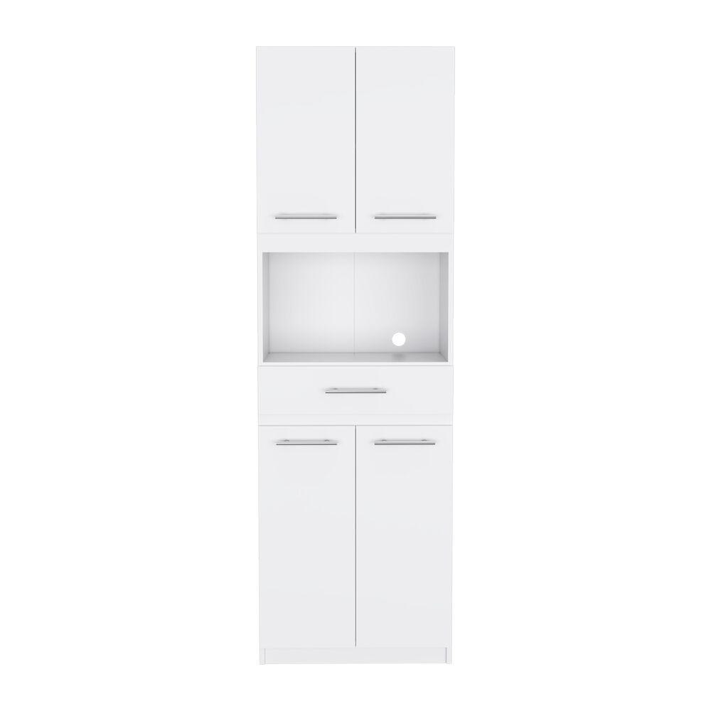 Mueble Microondas 4 Puertas 1 Cajon Fm-003b Blanco image number 6.0