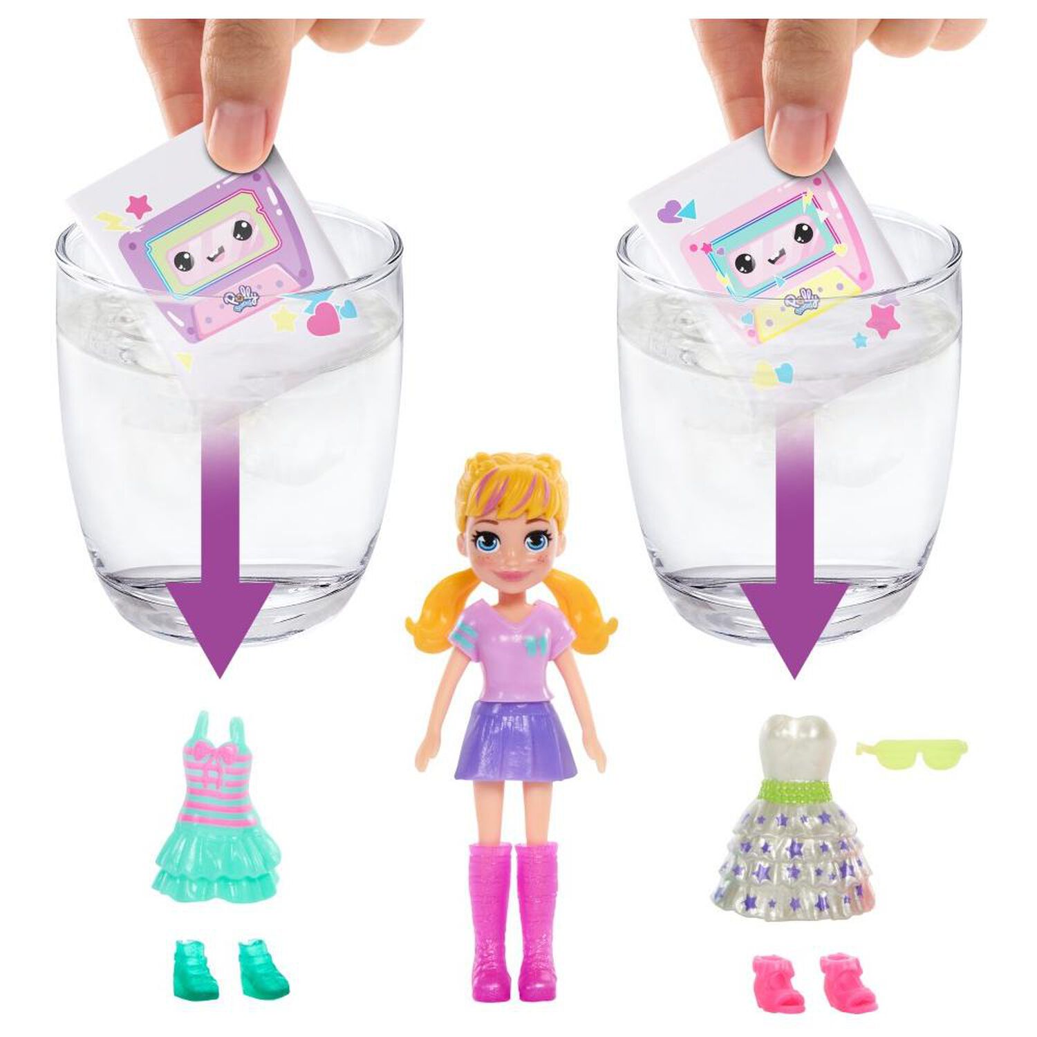 Set De Juegos Mini Mu&ntilde;ecas Polly Pocket Fiesta Disco Fashion image number 3.0