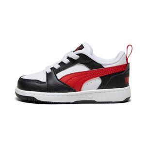 Zapatilla Urbana Ni&ntilde;o Puma Rebound V6 Lo Ac In Negro/blanco