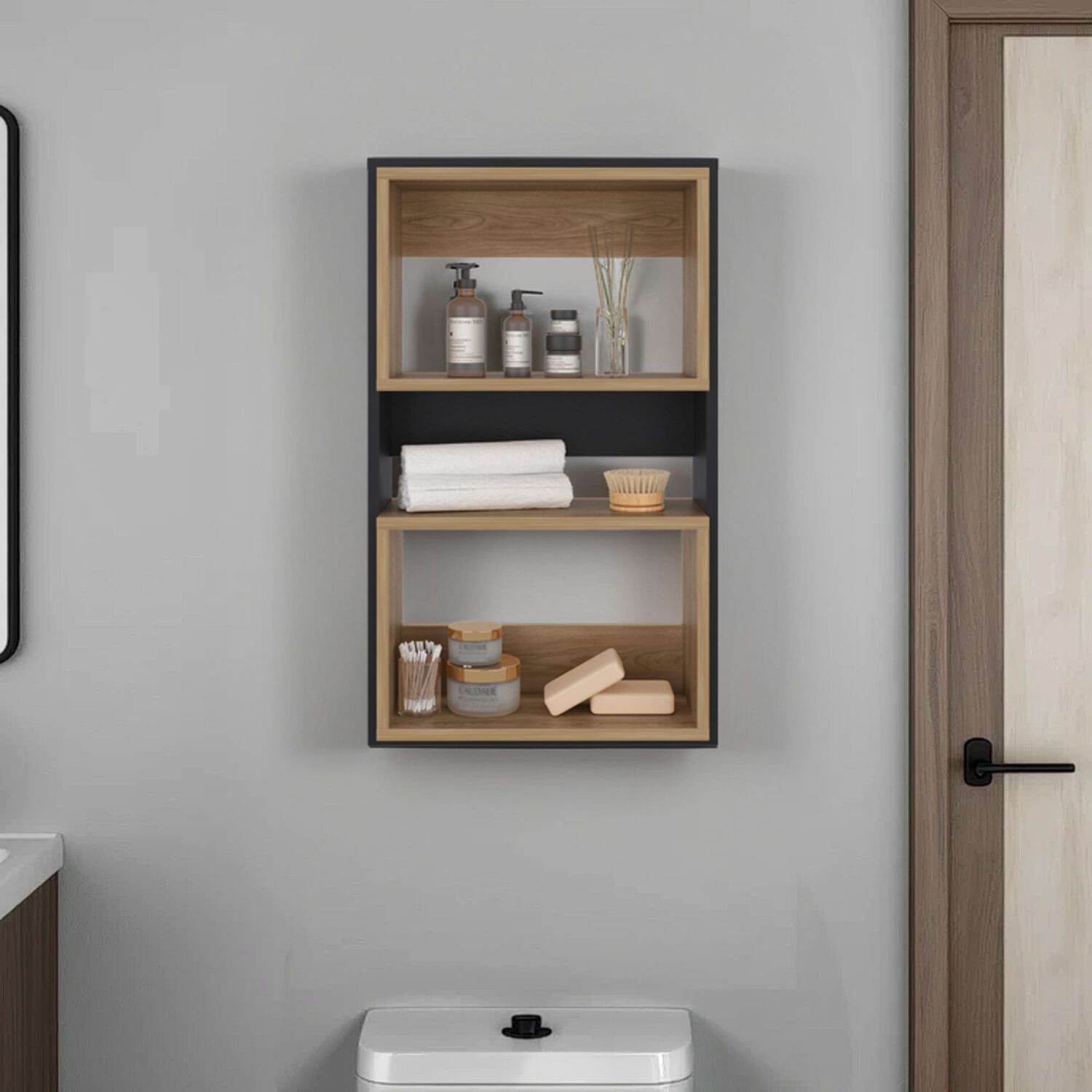 Mueble Auxilar Muro Ba&ntilde;o 75.3x45x18.9 Cm image number 4.0