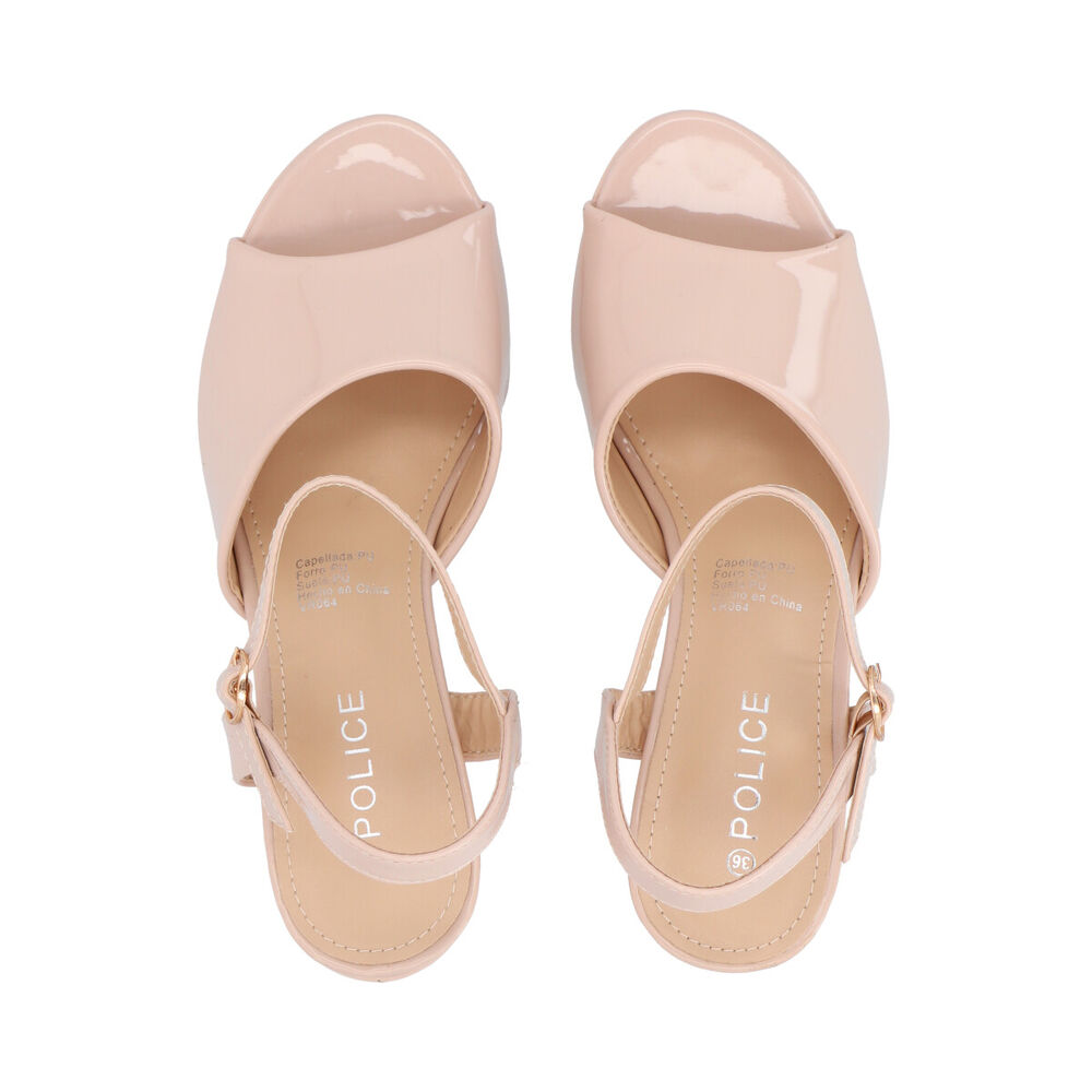 Sandalia Mujer Beige Connie Police image number 1.0