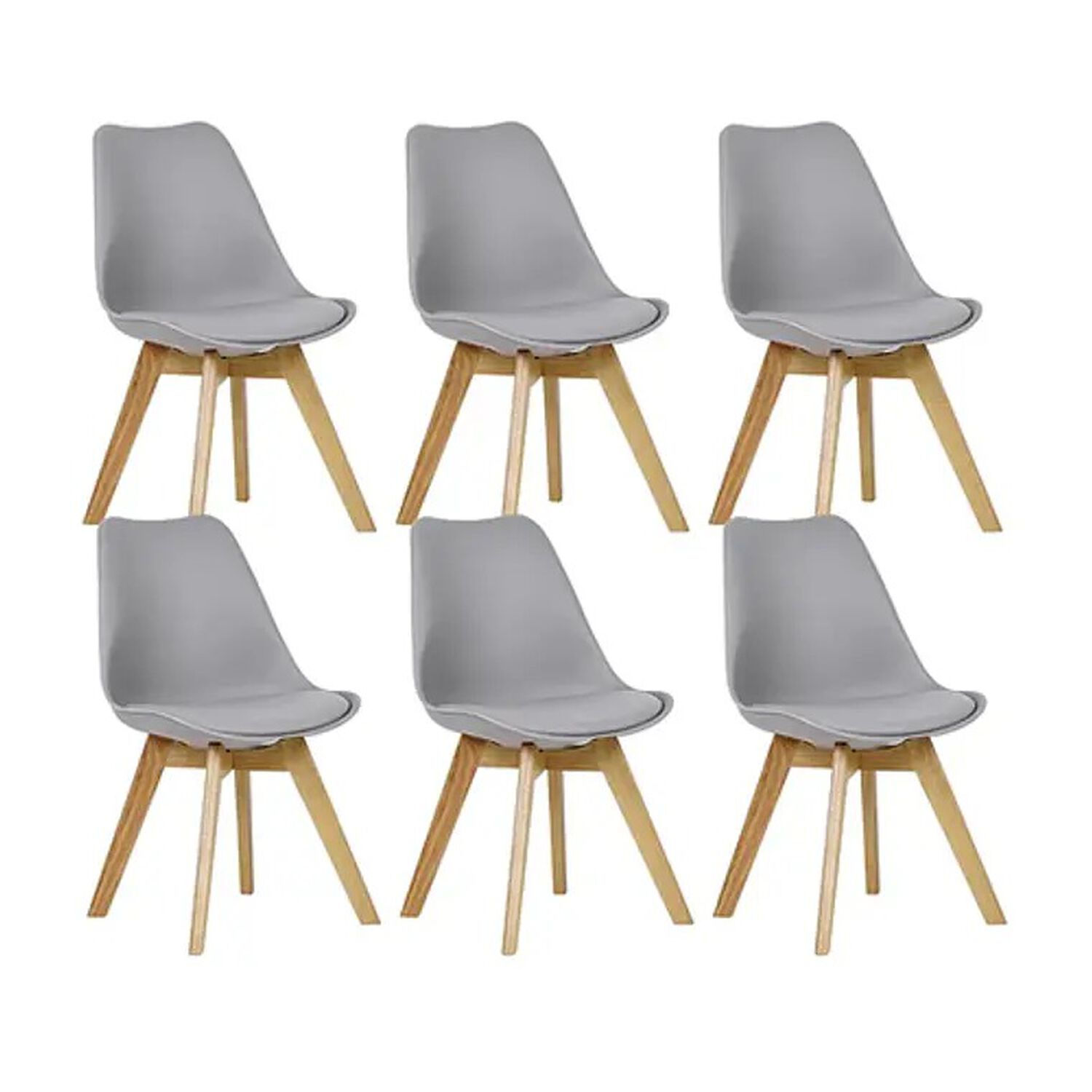 Juego De Comedor Medlock (140 X 90cm) + 6 Sillas Tulip image number 1.0