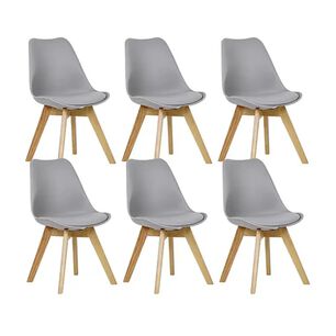 Juego De Comedor Medlock (140 X 90cm) + 6 Sillas Tulip