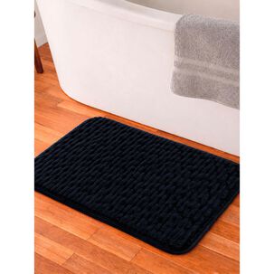 Alfombra De Ba&ntilde;o Nautica Home Burbuja 40x60cm Memory Foam Azul