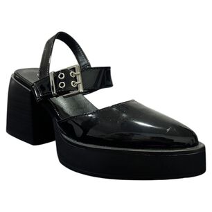 Zapato Para Mujer Taco Grueso Negro Danicolle