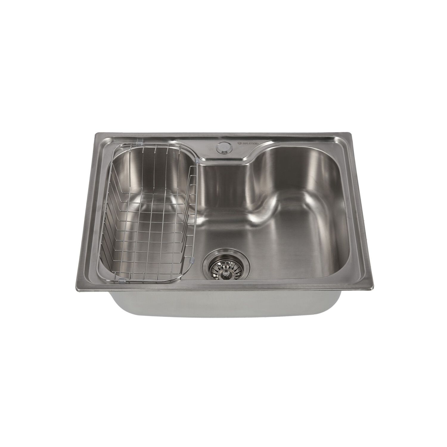Lavaplatos Empotrado 600 X 450 Con Cesta Splendid Acero Inox image number 3.0