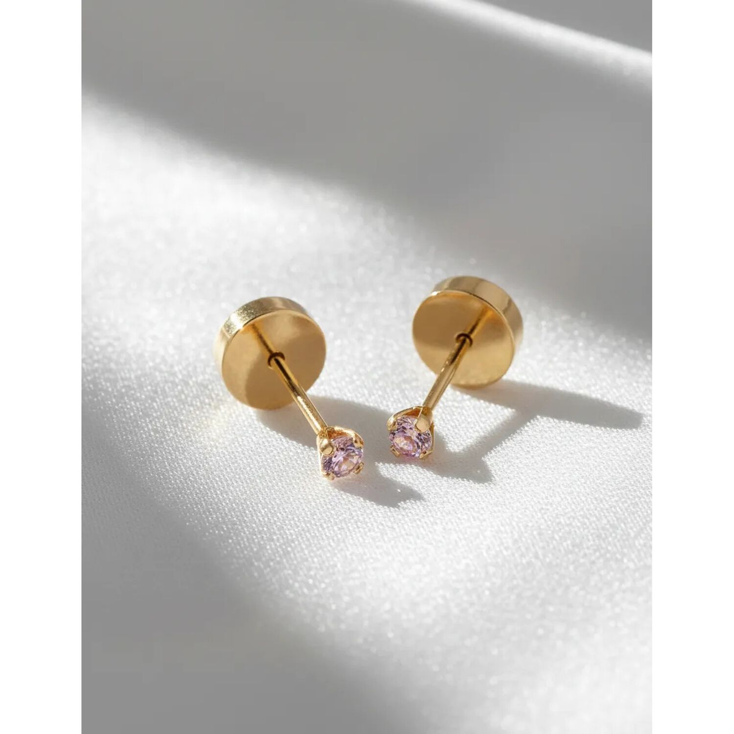 Aros Abridores Chispas 2mm No1 Oro 18k Circ&oacute;n Beb&eacute; Ni&ntilde;a image number 5.0