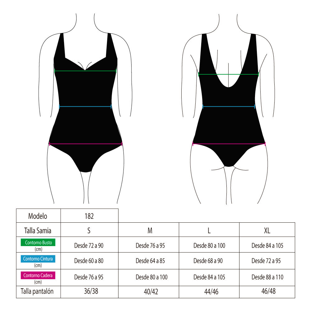 Traje De Baño Deportivo Natación Con Estilo Líneas Fucsia image number 2.0