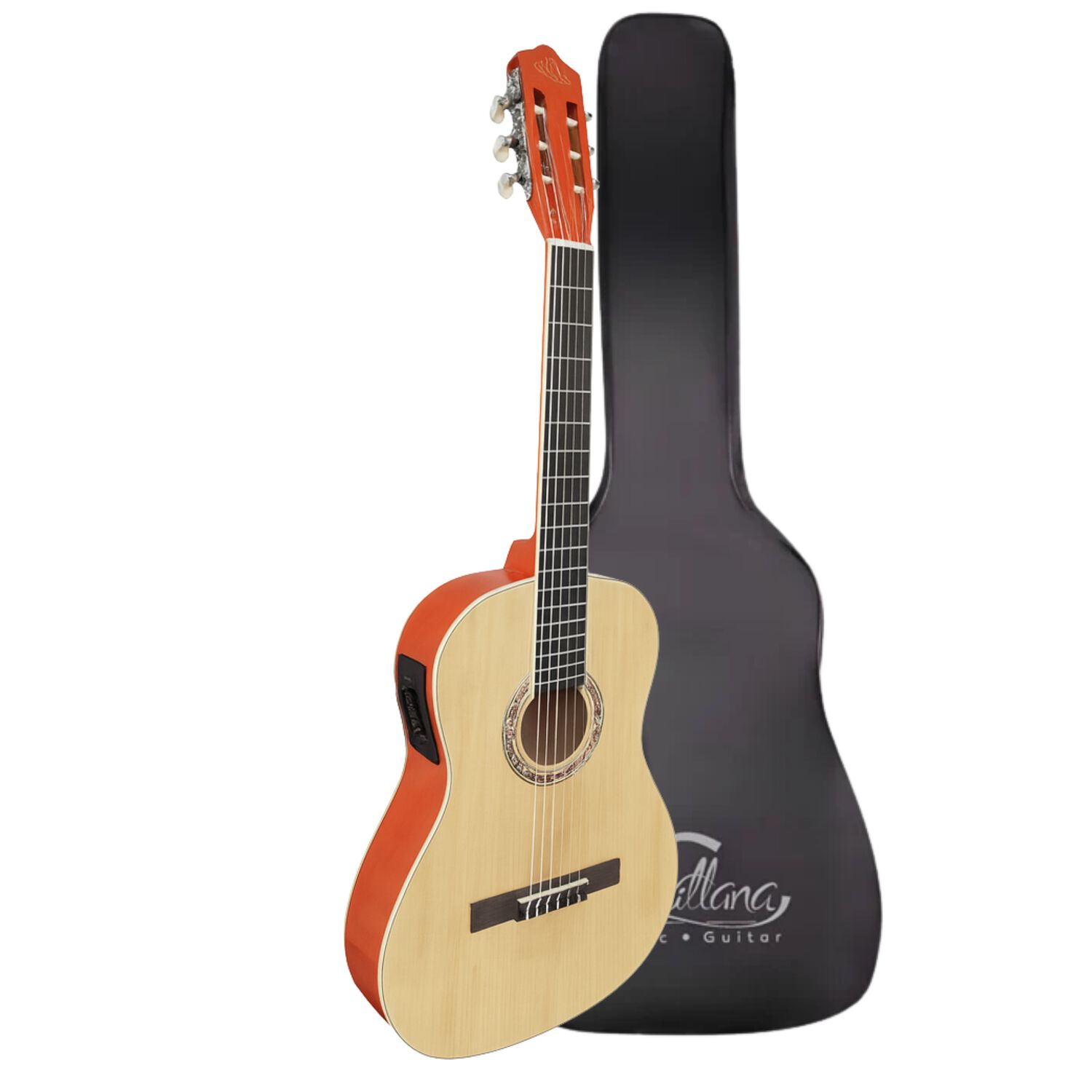Guitarra Electroac&uacute;stica 39" Natural Sevillana Ultra Delgada image number 3.0