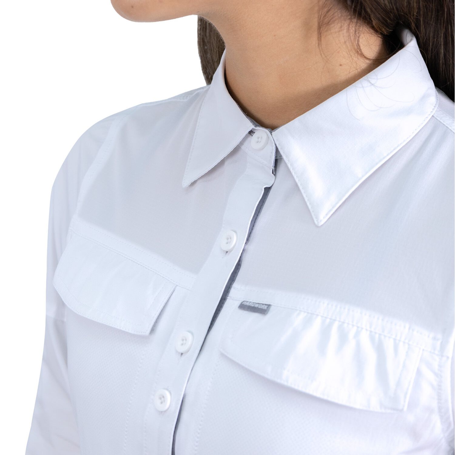 Camisa Hw Antakari Spandex Blanca Mujer image number 6.0