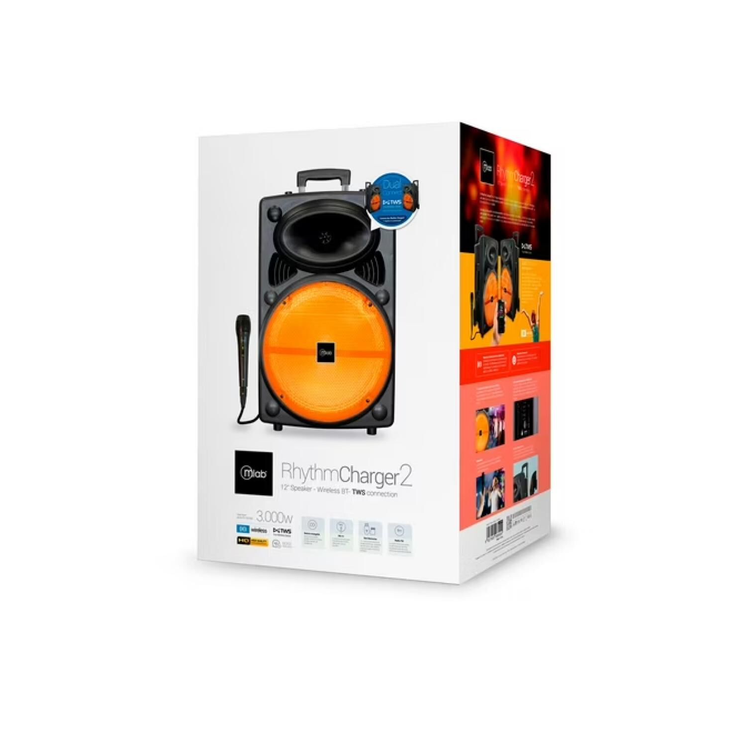 Parlante Bluetooth Tws Con Microfono Rhythm Charger 2 Mlab image number 3.0
